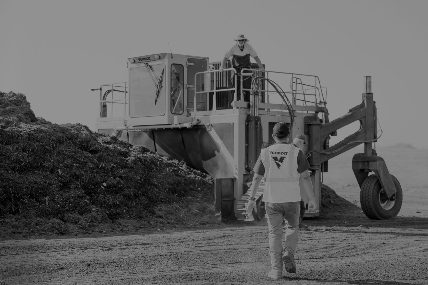 Vermeer rep on composting site