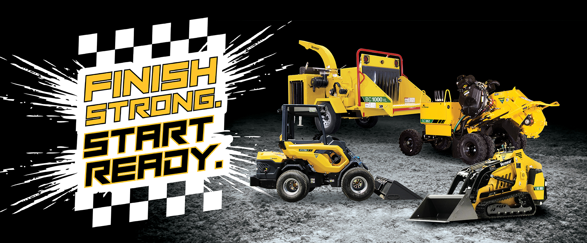 Vermeer financing offers – Finish Strong. Start Ready. sales event with 0% financing, October 1–31, 2026
